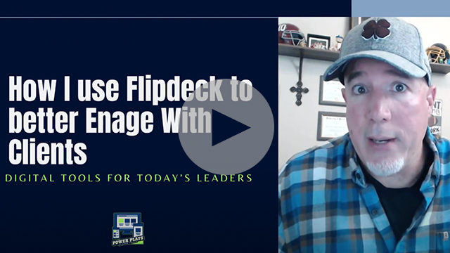 screenshot of Eric Stavola video with text How i use flipdeck to better engage with clients