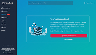 Flipdeck Stories homepage
