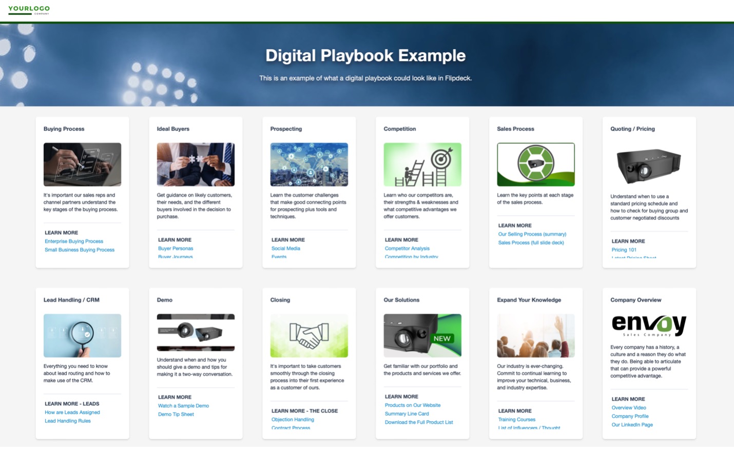 Flipdeck digital playbook example
