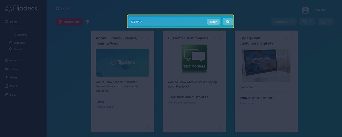 search bar screenshot
